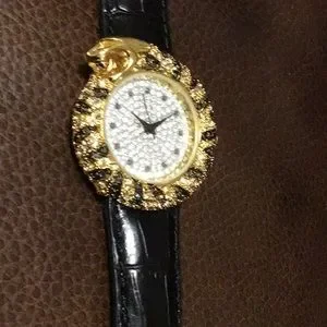 NWT,LE COUTURE WATCHES BY ADRIENNE. BENGAL TIGER CRYSTAL FACE.LEATHER BAND L EDITION COUTURE Watches by Adrienne | Accessories | Nwtle  main image 3